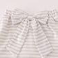 Rust Texas embroidery bow skorts set