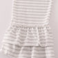 Rust Texas embroidery ruffle pants set