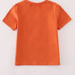 Rust Texas embroidery top