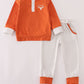 Rust Texas embroidery pants set