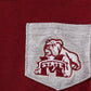 Maroon Mississippi embroidery romper
