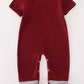 Maroon Mississippi embroidery romper