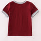 Maroon Mississippi embroidery top