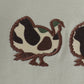 Sage camouflage turkey applique romper