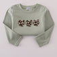 Sage camouflage turkey applique pants set