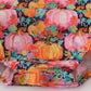 Pink pumpkin print ruffle bubble