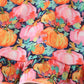 Pink pumpkin print ruffle pants set