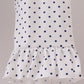 Navy nativity embroidery ruffle pants set