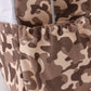 Camouflage duck embroidery canvas backpack
