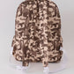 Camouflage duck embroidery canvas backpack