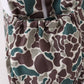 Camouflage fish embroidery canvas backpack