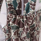 Camouflage fish embroidery canvas backpack