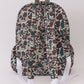 Camouflage fish embroidery canvas backpack
