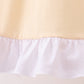 Beige turkey embroidery ruffle dress