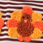 Brown turkey french knot stripe bubble