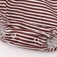 Brown turkey french knot stripe bubble