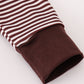 Brown turkey french knot stripe bubble