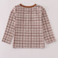 Brown plaid top