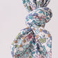 Blue floral blessed embroidery gown
