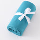 Teal baby bamboo swaddle blanket