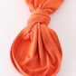 Orange bamboo ruffle 2pc baby gown