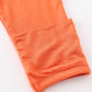 Orange bamboo ruffle 2pc baby gown