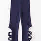 Navy hollow out legging