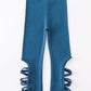 Blue hollow out legging