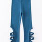 Blue hollow out legging