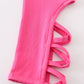 Barbie pink hollow out legging