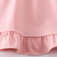 Pink ruffle girl dress