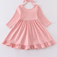 Pink ruffle girl dress