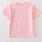 Pink blank basic t-shirt Adult Kids and baby bubble