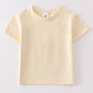 Beige blank basic t-shirt Adult Kids and baby bubble