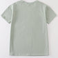 Sage blank basic t-shirt Adult Kids and baby bubble