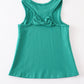 Teal blank basic kids teens adult tank top