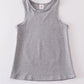 Heather grey blank basic kids teens adult tank top