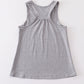 Heather grey blank basic kids teens adult tank top