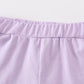 Purple basic ruffle shorts