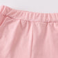 Pink basic ruffle shorts