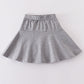 Gray basic skort