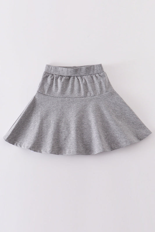 Gray basic skort