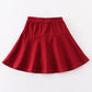 Maroon basic skort