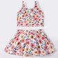 Floral print girl 2pc swimsuit