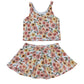 Floral print girl 2pc swimsuit