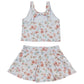 Petal whisper print girl 2pc swimsuit
