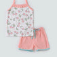 Coral cherry girl set