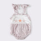 Khaki stripe star strap baby bubble