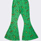 Green grinch print bell jeans mom & me