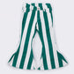 Green stripe bell denim jeans